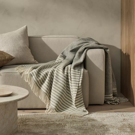 XL Catlins wool blanket ash grey 140 x 240cm