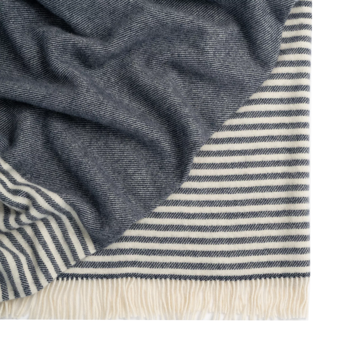 XL Catlins wool blanket navy 140 x 240cm