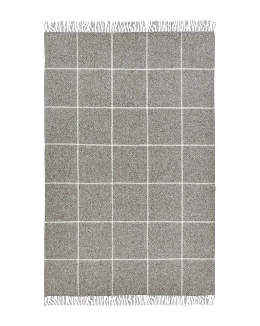 XL Ranfurly wool blanket charcoal 140 x 240cm