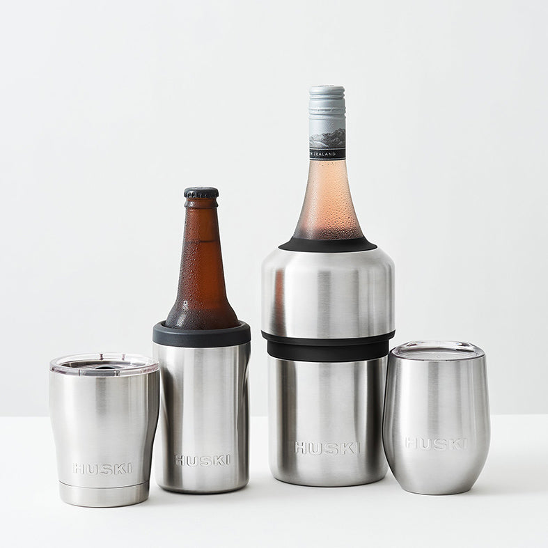 Huski wine cooler brushed stainless