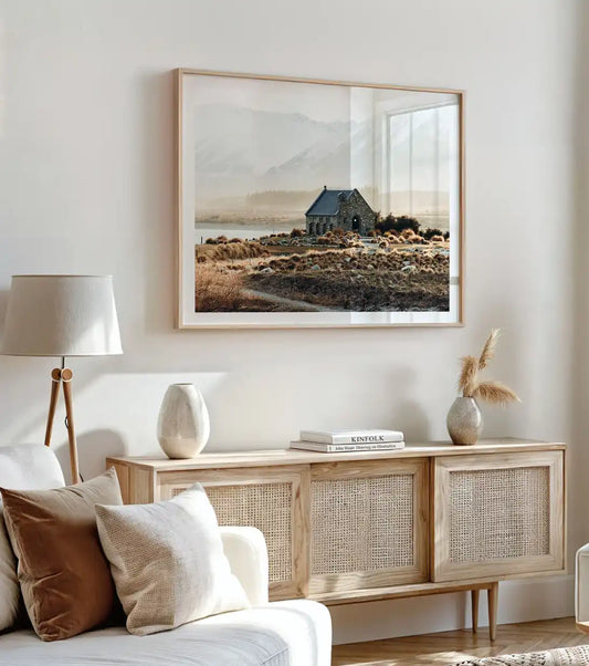 Winter Morning Glow Lake Tekapo photographic print