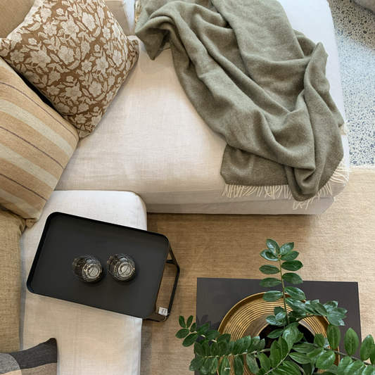 Wool throw matcha 130 x 180cm