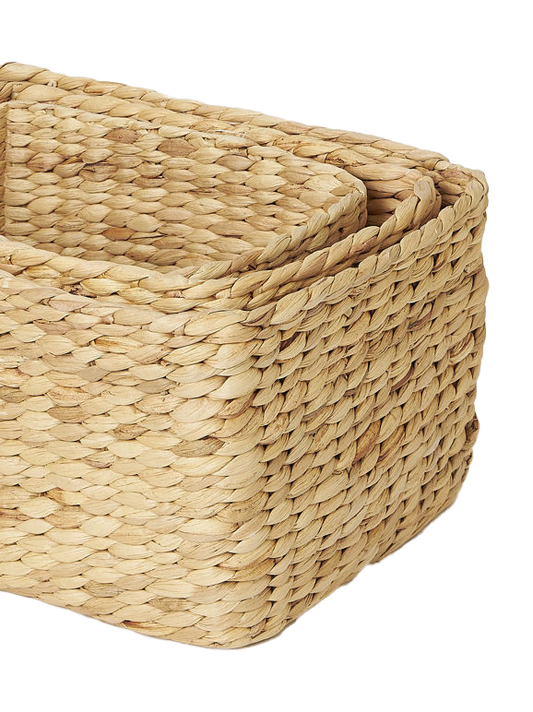 Woven rectangle basket 30cm