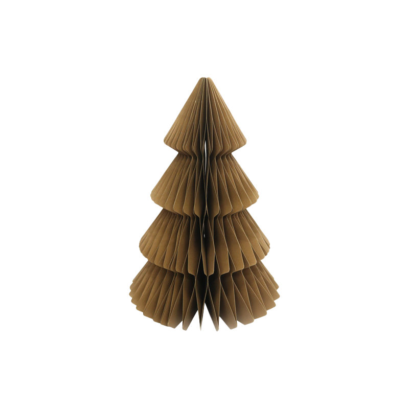 Le Papier hanging Xmas tree deco 10cm gold