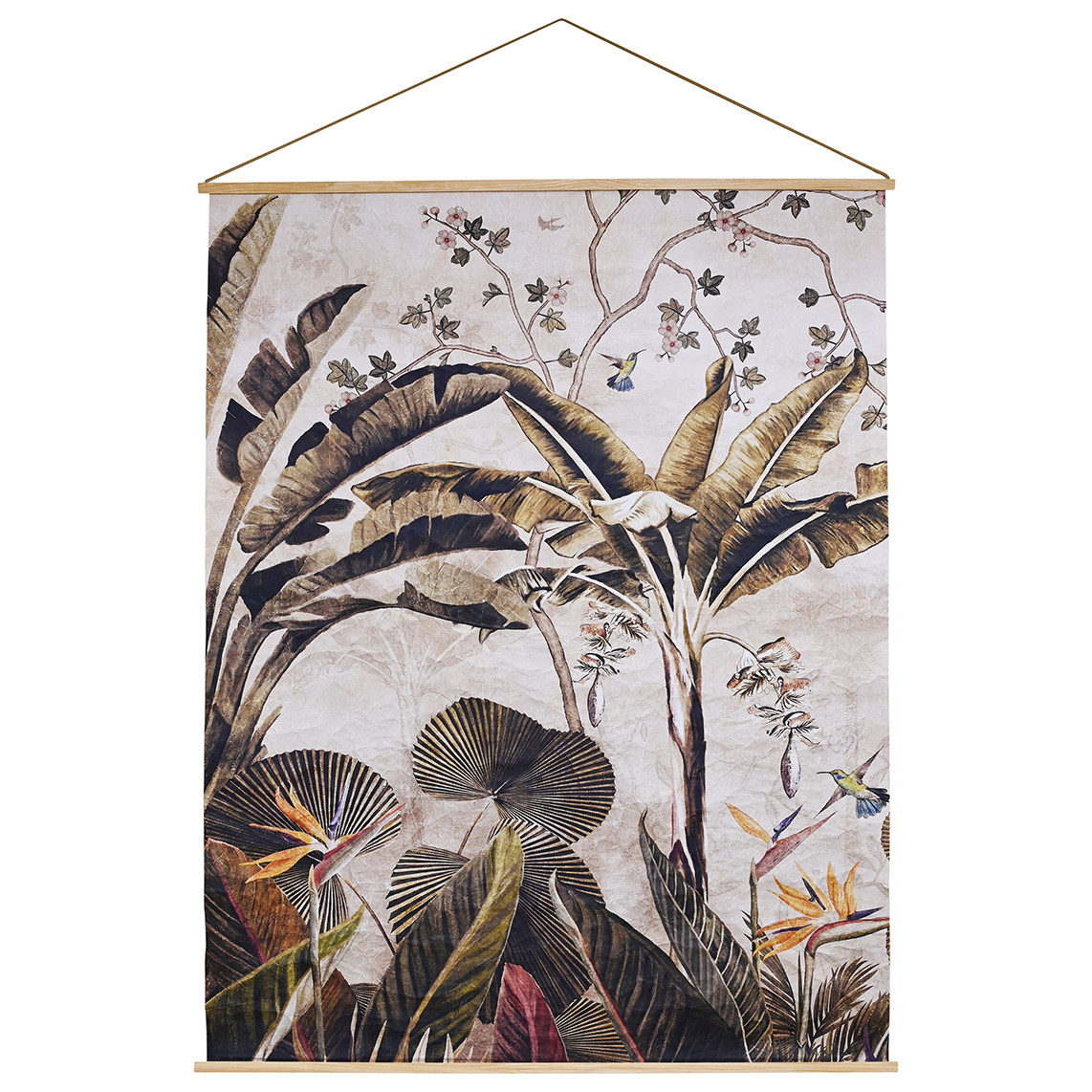 XL Palm hanging print natural 192cm