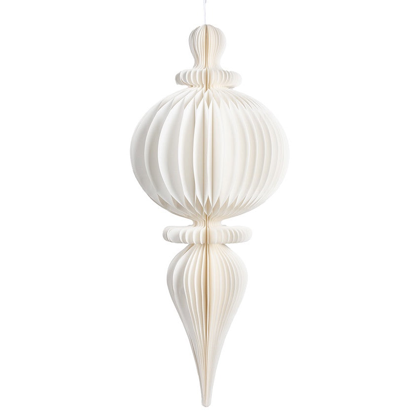 XL Cupola paper decoration off-white 80cm
