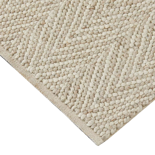 Weave Zambesi wool rug sandstorm