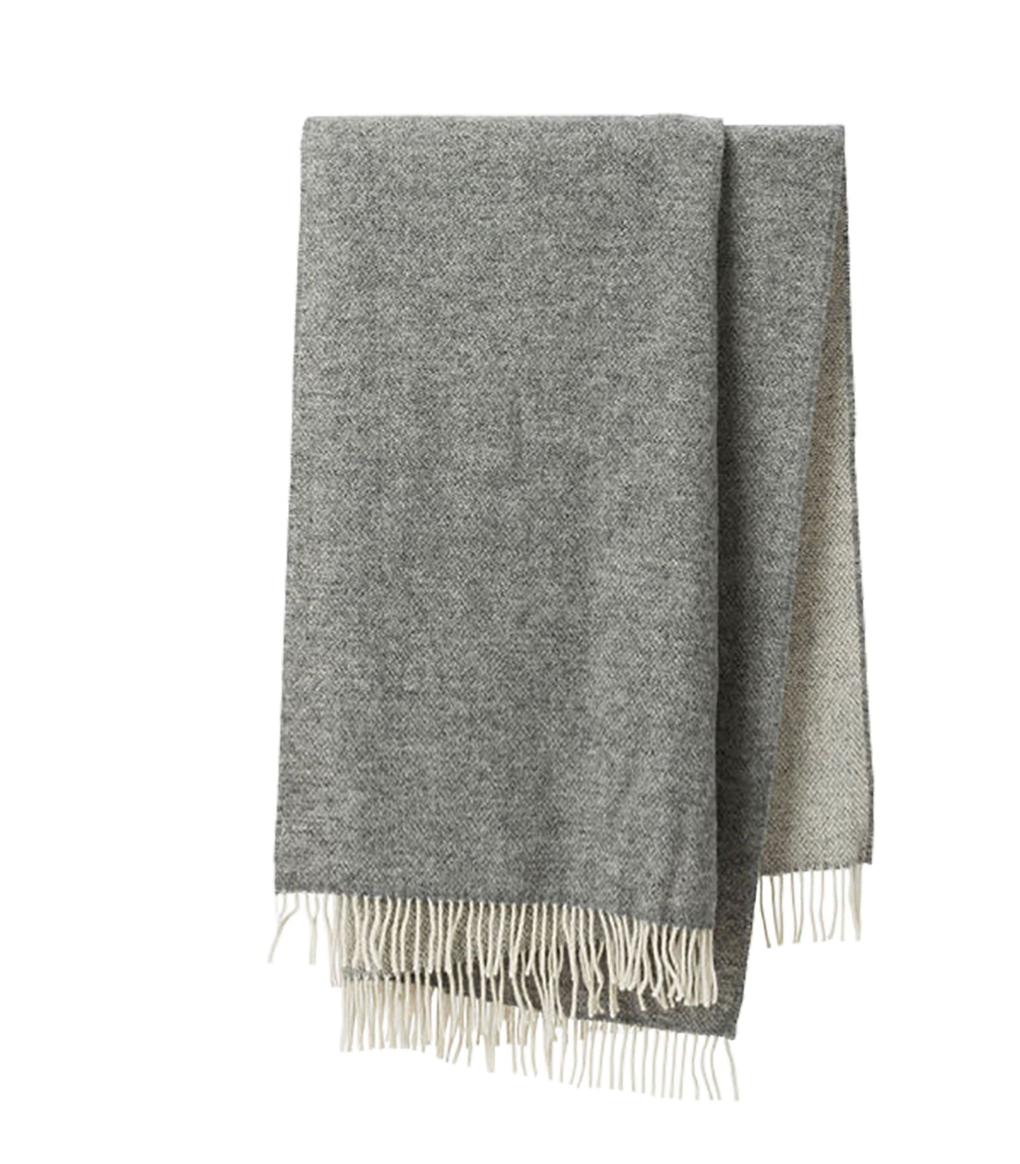 Wool throw grey 130 x 180cm