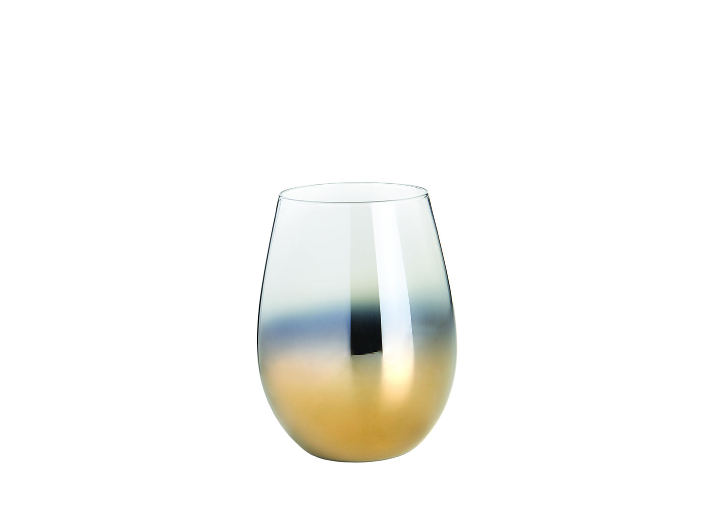 Gold foil stemless tumbler