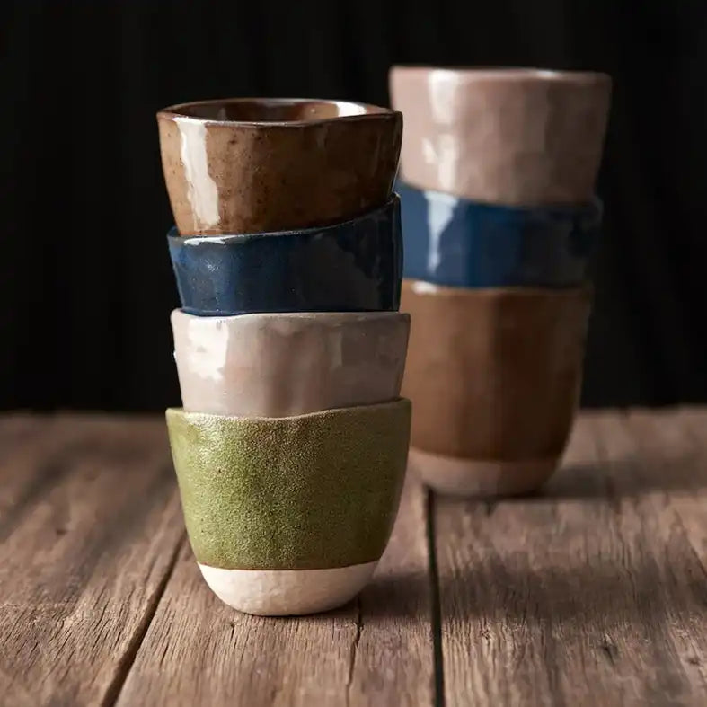 Organic shaped cup 275mls black