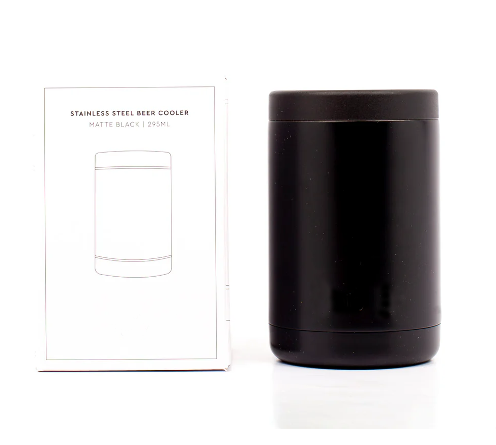 Stainless steel drinks cooler black