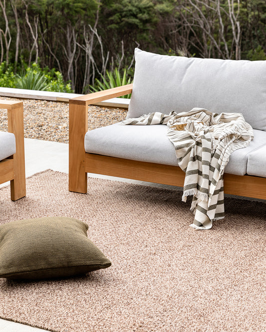 Burleigh indoor/outdoor rug teak