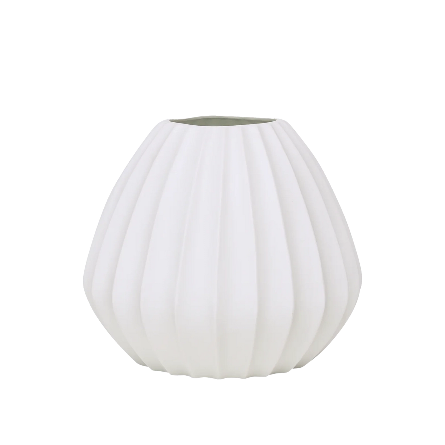 Wide ridge ceramic table lamp 21cm