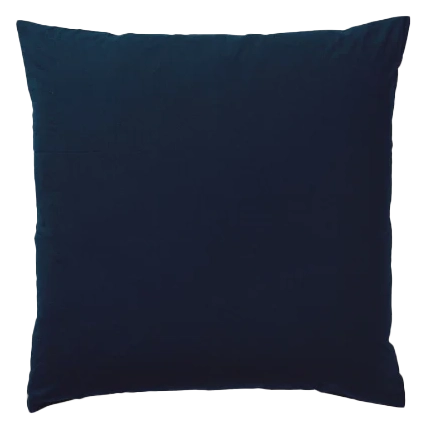 Organic cotton euro pillowcase navy