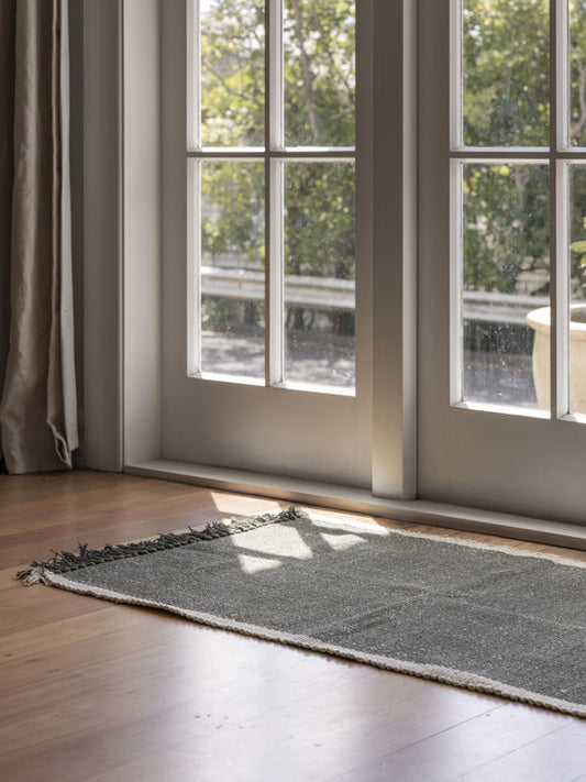 Cotton door mat olive 50 x 70cm