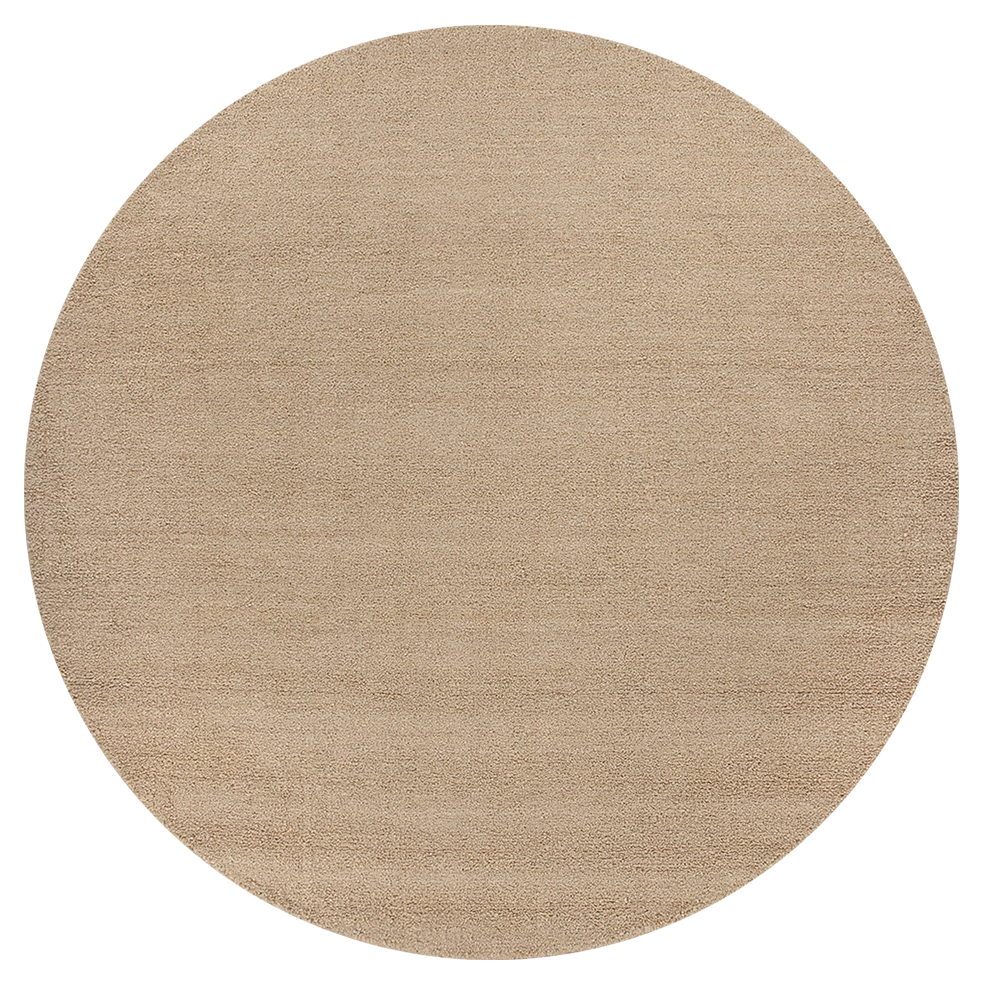 Dorset round wool rug biscuit 250cm