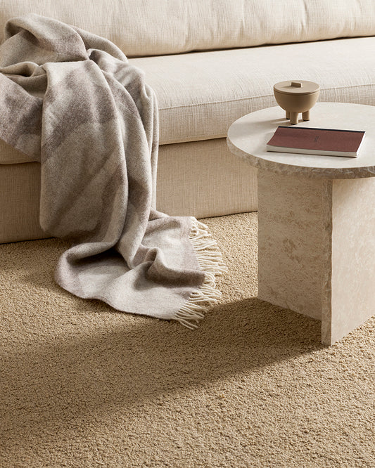 Dorset NZ wool floor rug biscuit