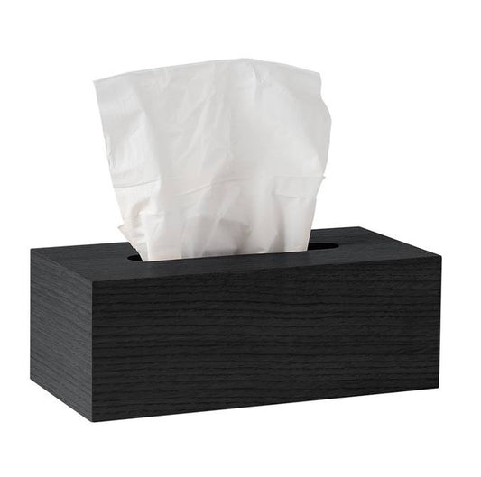 Rectangle tissue box black