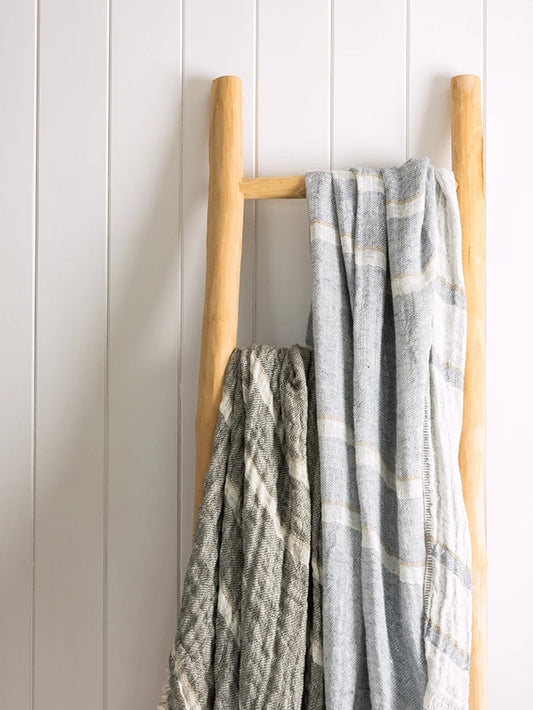 Element linen throw kale 125 x 250cm