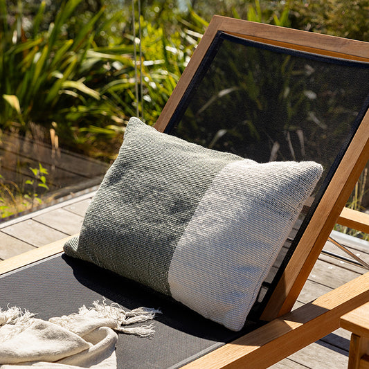 Outdoor Finn cushion 40 x 60cm eucalytpus