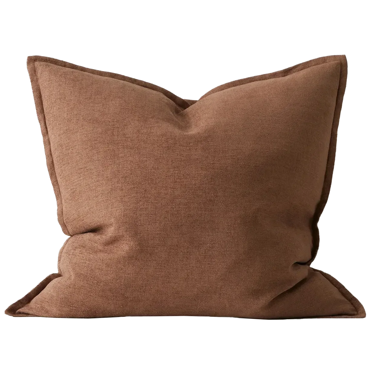 Fiore linen blend cushion cover 50cm toffee