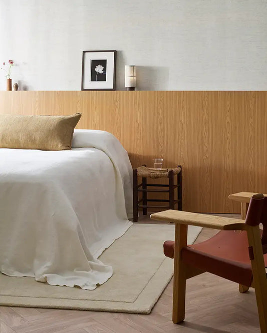 Flaxmill long linen cushion cover fenugreek 90cm