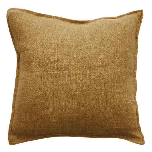 Flaxmill linen cushion cover nutmeg 50cm