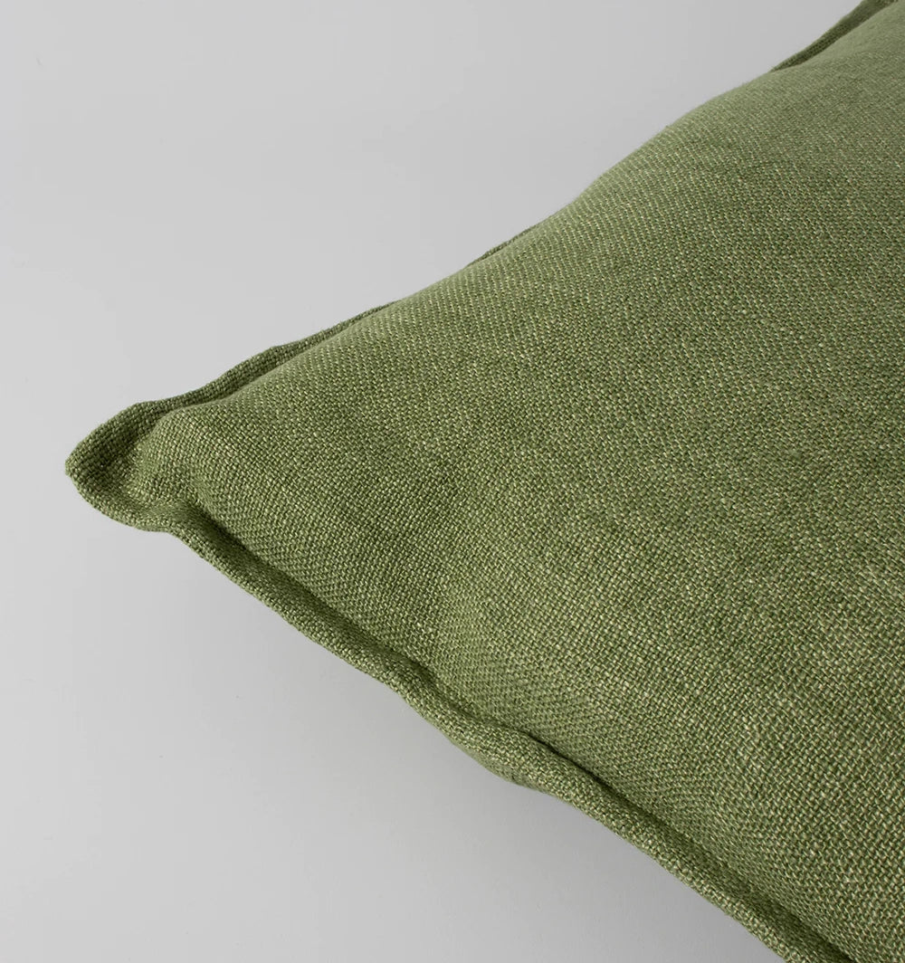 Flaxmill linen cushion cover olive 50cm