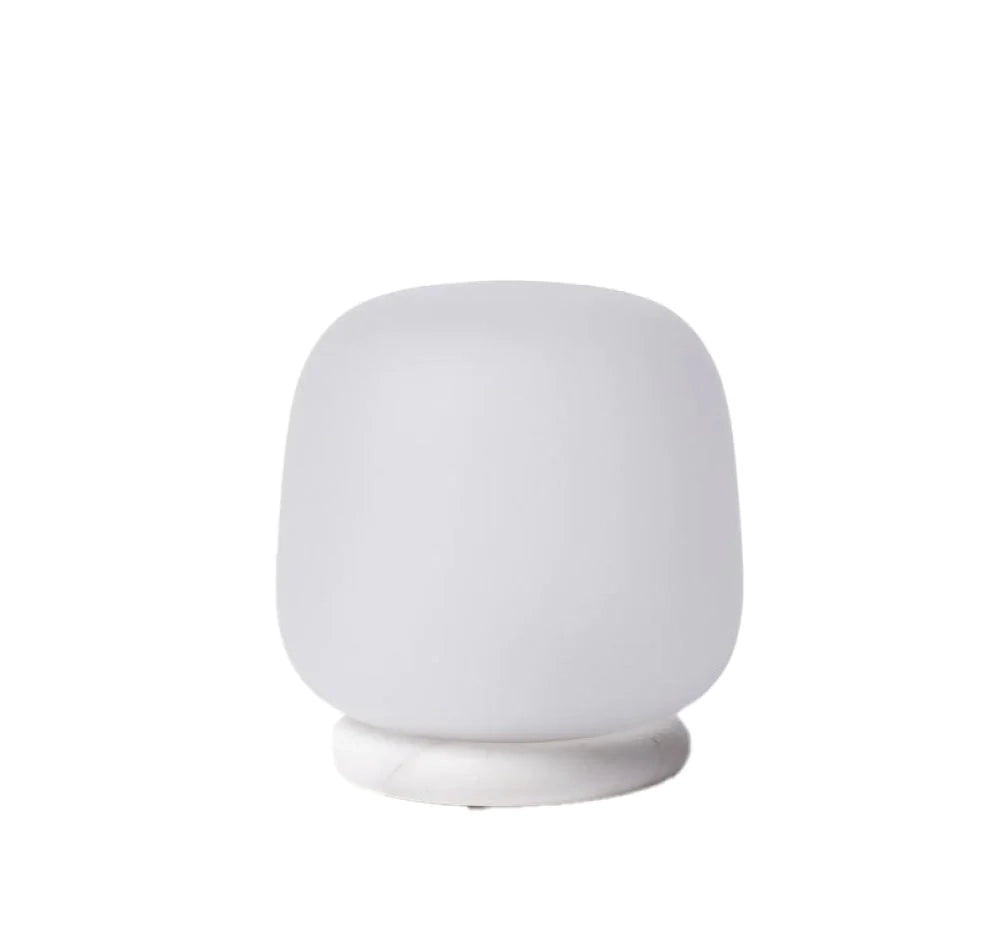 Frosted glass lamp white