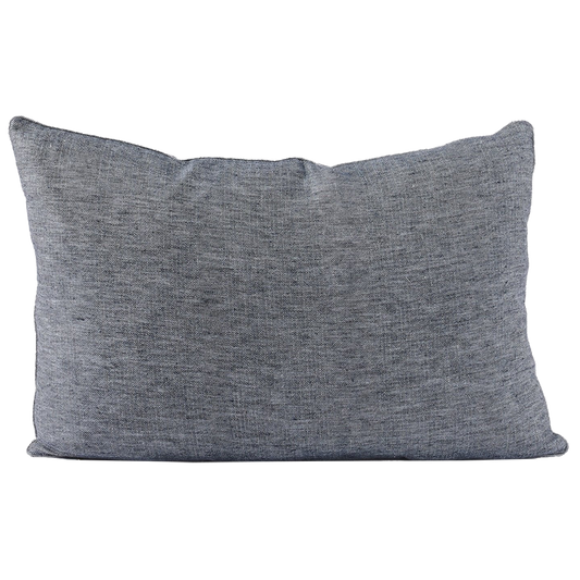 Halcyon linen cushion cover ink 40x60cm
