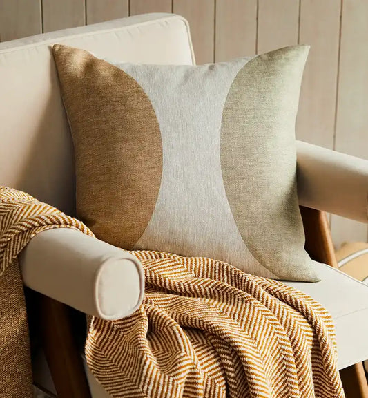 Halcyon cushion cover manuka 50cm