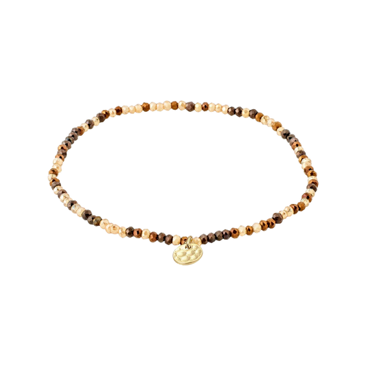 Glass beaded bracelet naturals