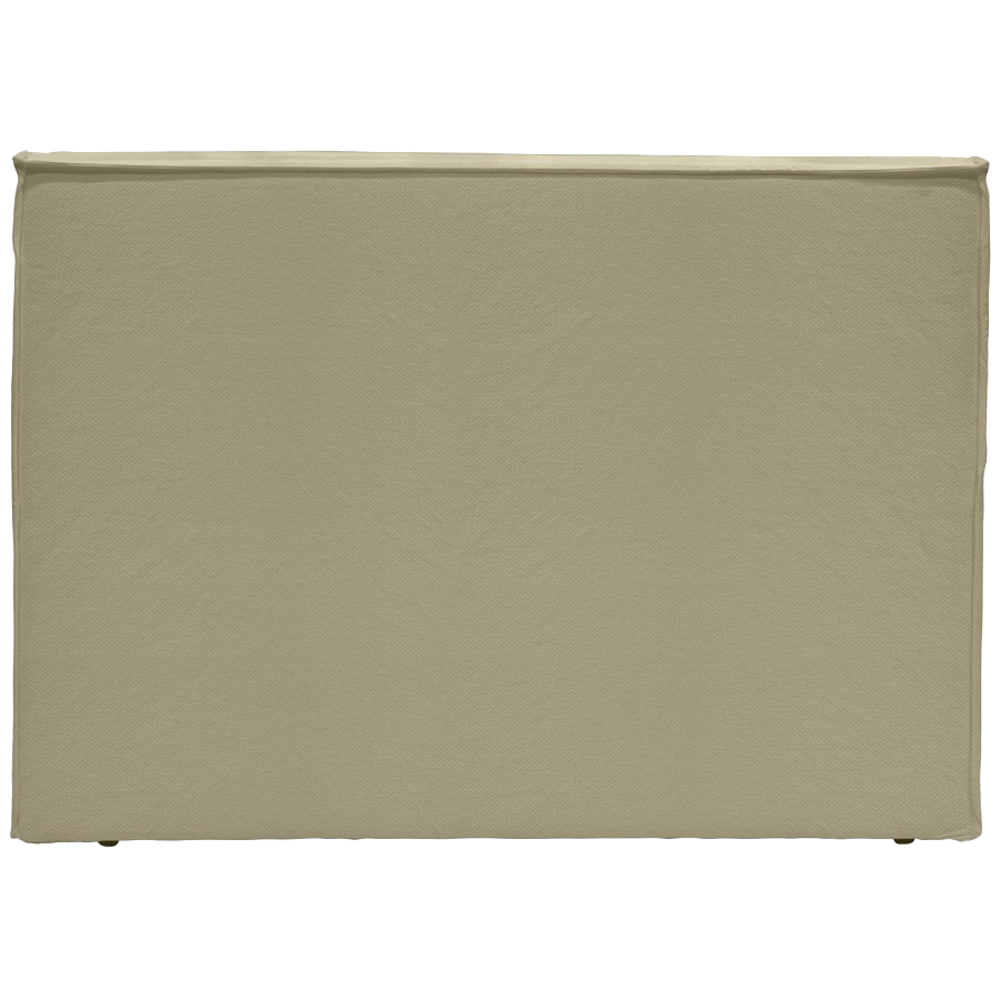 Slip cover linen headboard khaki