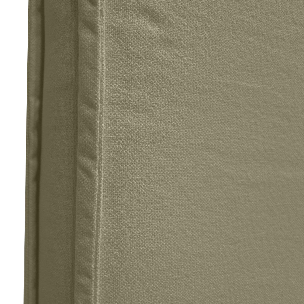 Slip cover linen headboard khaki