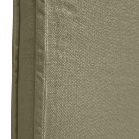 Slip cover linen headboard khaki