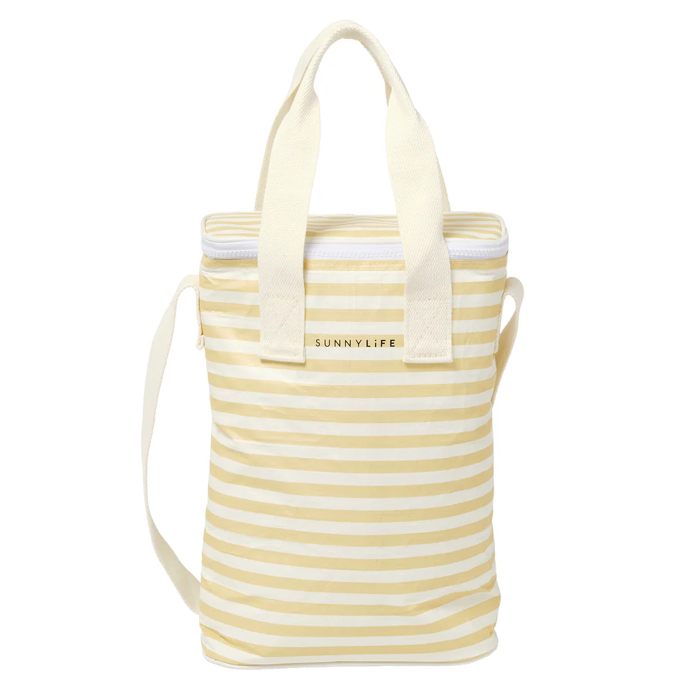 SunnyLife drinks cooler bag butternut stripe