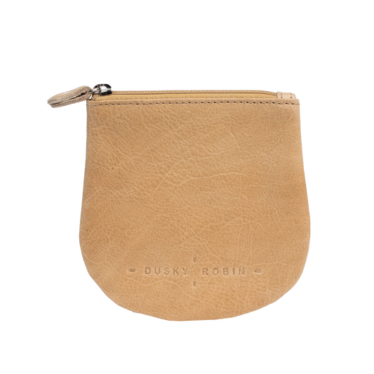 Lilly leather coin purse sand