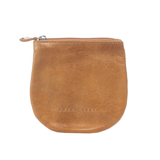 Lilly leather coin purse tan