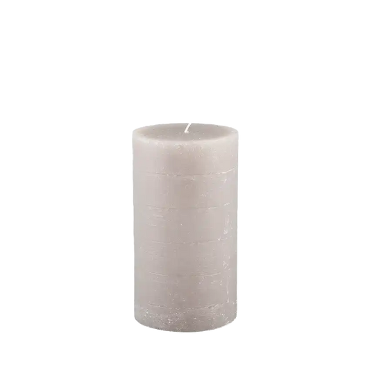 Broste rustic pillar candle 18cm linen