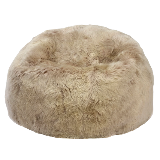 Long wool sheepskin beanbag (filled)