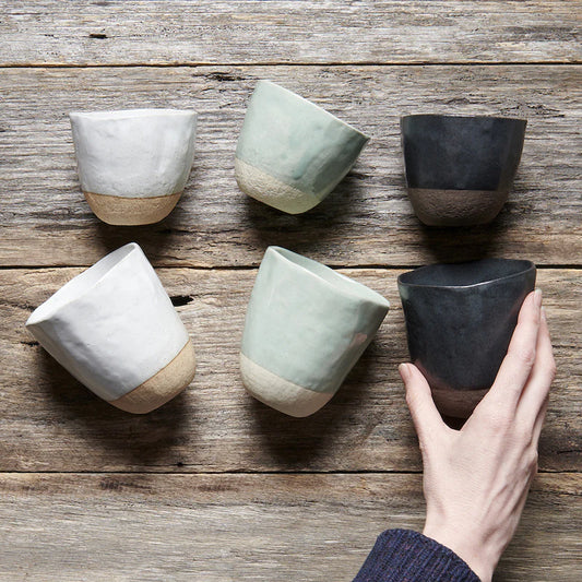 Organic shaped cup 275mls black