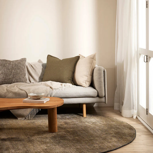 Maximus wool blend cushion cover khaki 55cm