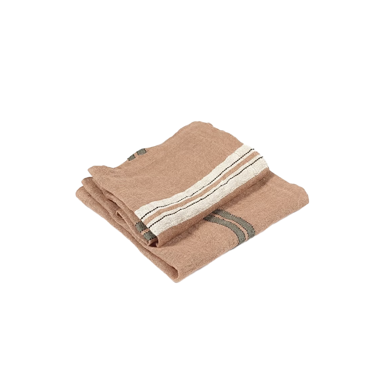 Belgium linen mojave stripe napkin 42cm