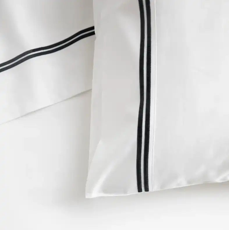 Monarch cotton sateen standard pillowcase set