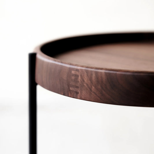 Norse two-tier oak coffee table 90cm espresso