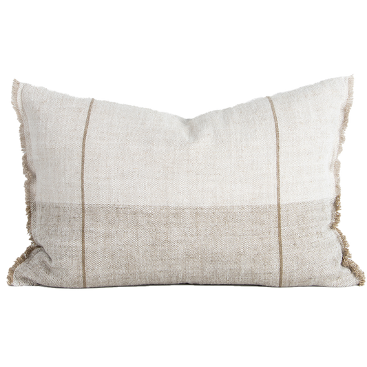 Oliver linen cushion cover sand 40 x 60cm