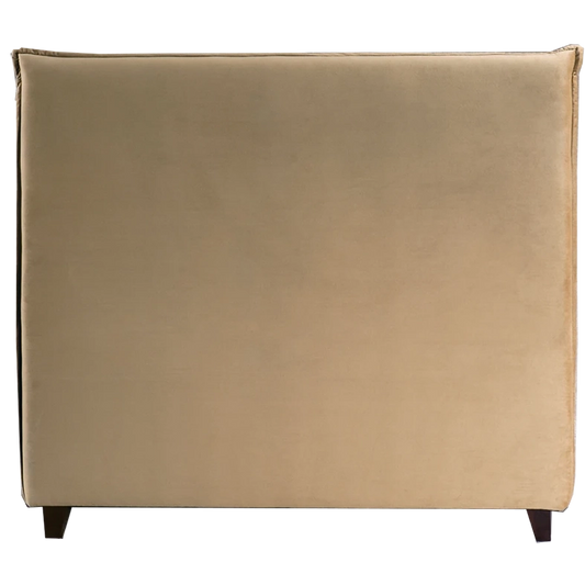 Velvet headboard sand