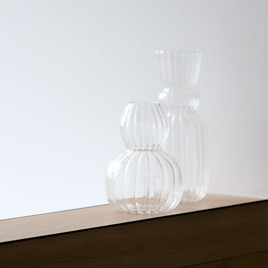 Lucia clear glass vase