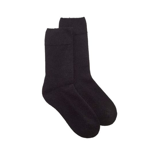 Possum merino wool socks black