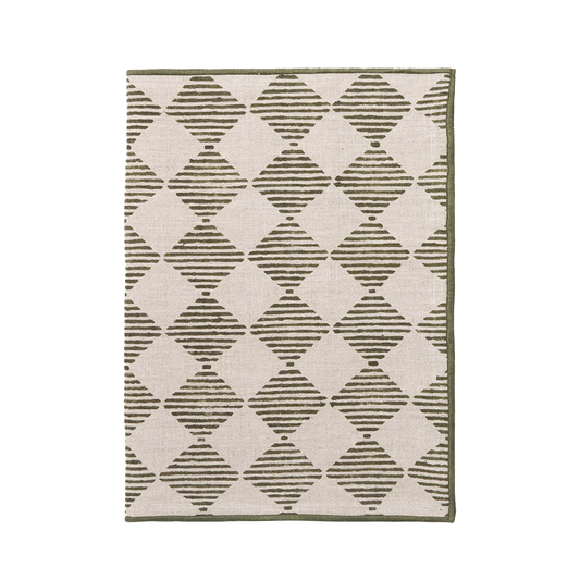 Quinn table runner 200cm olive